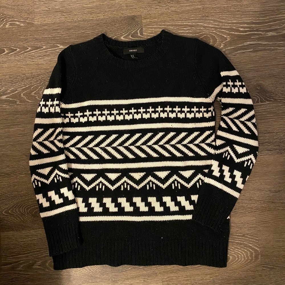 Forever 21 printed sweater